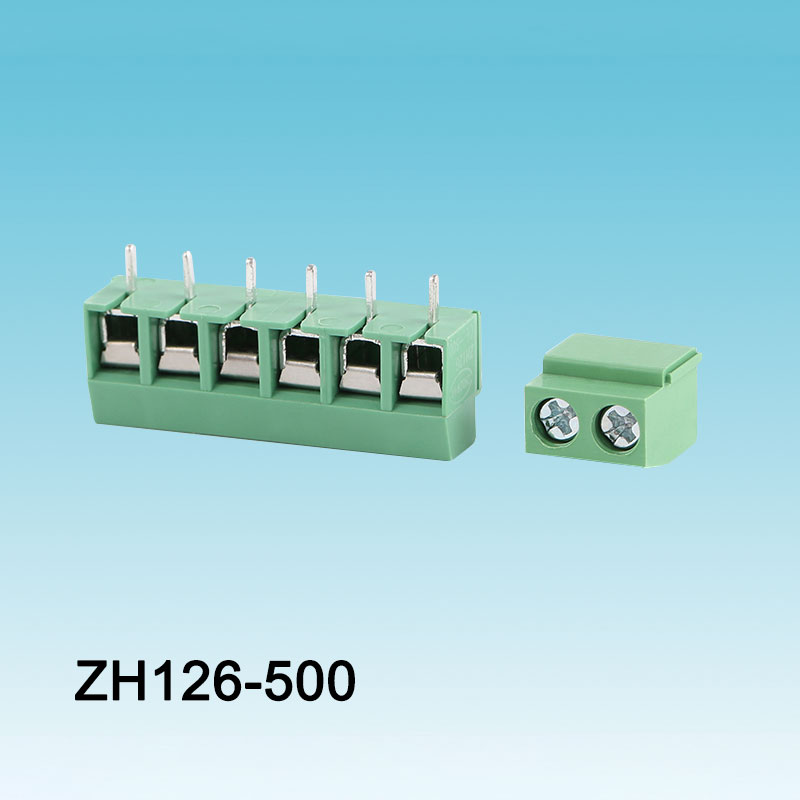 녹색 126-500 PCB 나사 단자