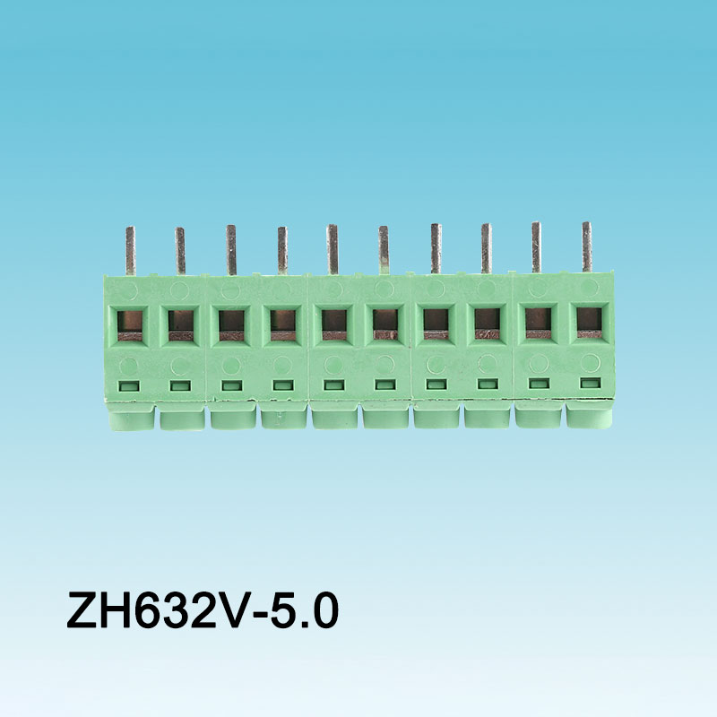 녹색 PCB 나사 고정 터미널 블록